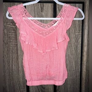 Mine🩷 Medium Pink Gauze Tank Top ~Sz M~